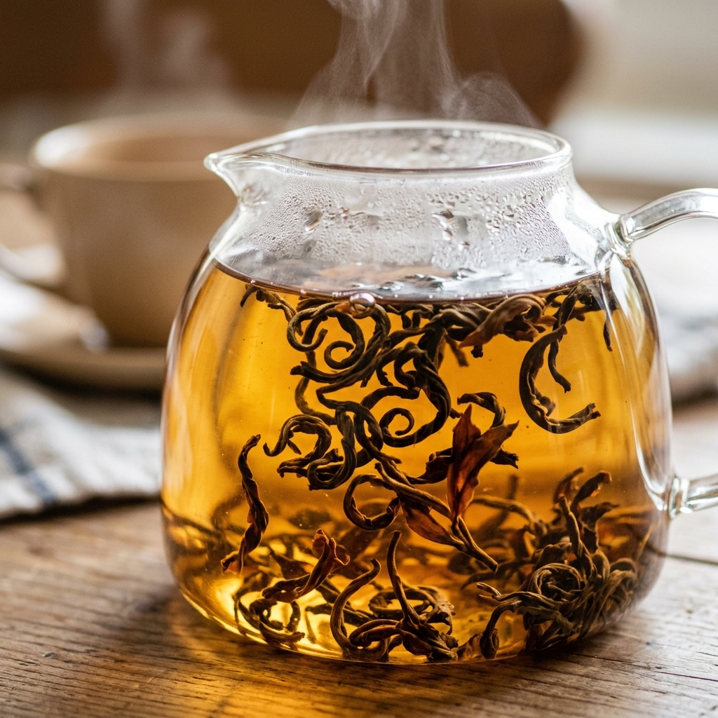 راز چای سیب میعاد؛ پیچش برگ‌های ارتدوکس و رنگ کهربایی اصیل